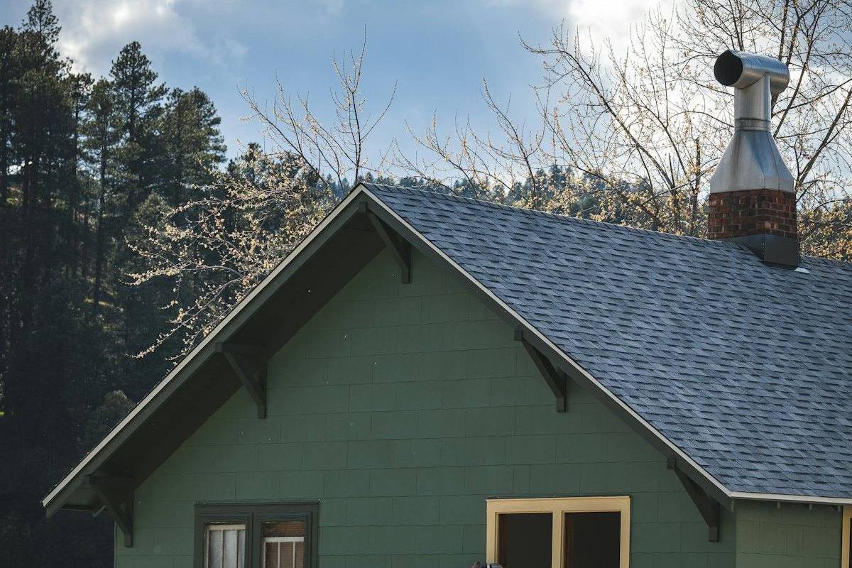 A sealed and painted home exterior